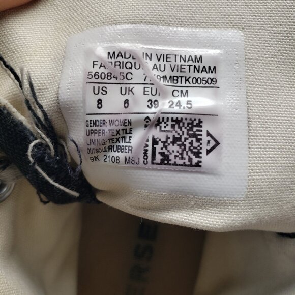 Converse Chuck Taylor All Star Hi Top Platform Sneakers Shoes Women's 8 Black - Picture 9 of 9